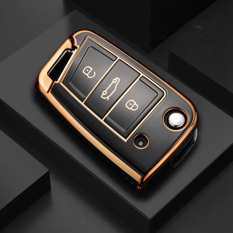 New TPU Car Flip Key Case Cover Shell For VW Volkswagen Golf 7 MK7 Tiguan MK2 For Seat Ateca Leon FR Ibiza Skoda Octavia Kodiaq
New TPU Car Flip Key Case Cover Shell For VW Volkswagen Golf 7 MK7 Tiguan MK2 For Seat Ateca Leon FR Ibiza Skoda Octavia Kodiaq