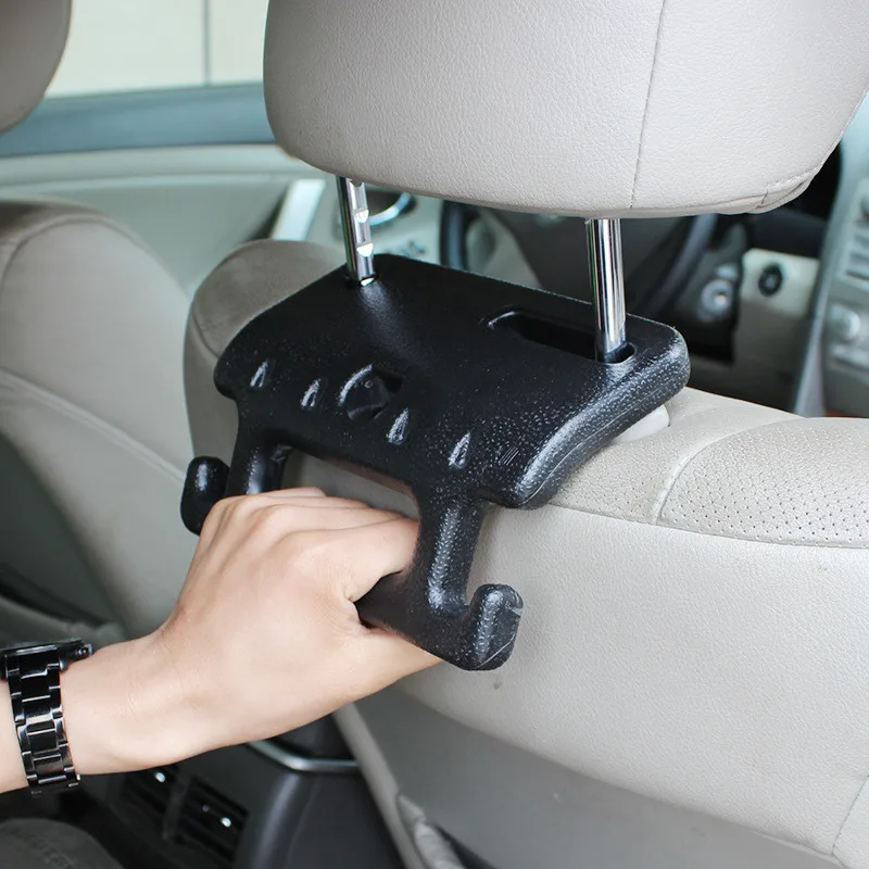 

Car-Styling Fastener Clip Back Seat Headrest Hanger Holder For Bag Purse Cloth ABS Safty Armrest In Car For Children Old People