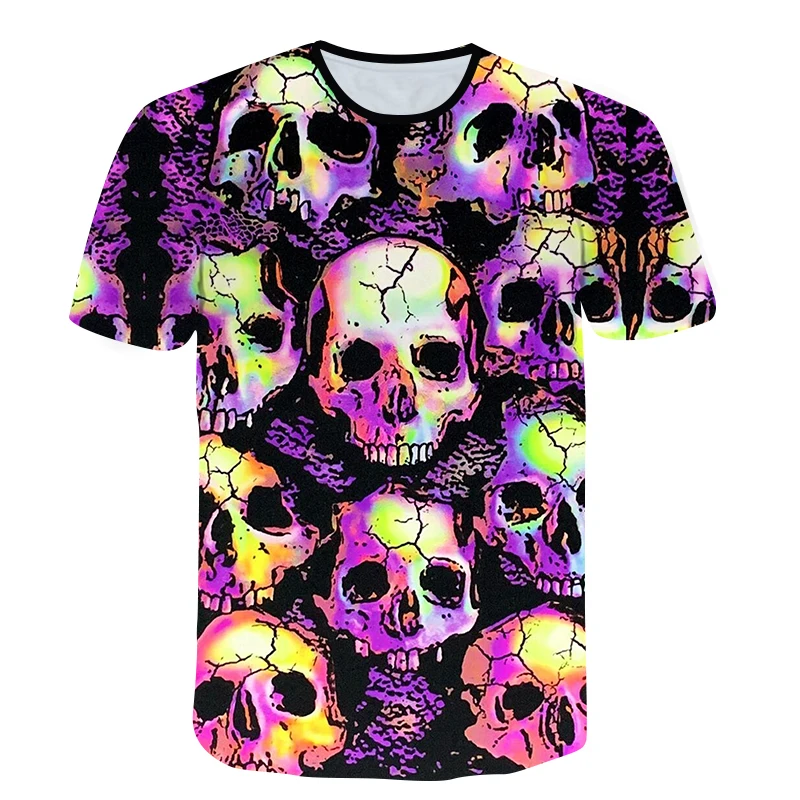 2021 Summer New Skull Printed T Shirt For Men Casual Oversized Short Sleeve Clothes Streetwear Hip Hop 3D Printing Top Tees
2021 Summer New Skull Printed T Shirt For Men Casual Oversized Short Sleeve Clothes Streetwear Hip Hop 3D Printing Top Tees