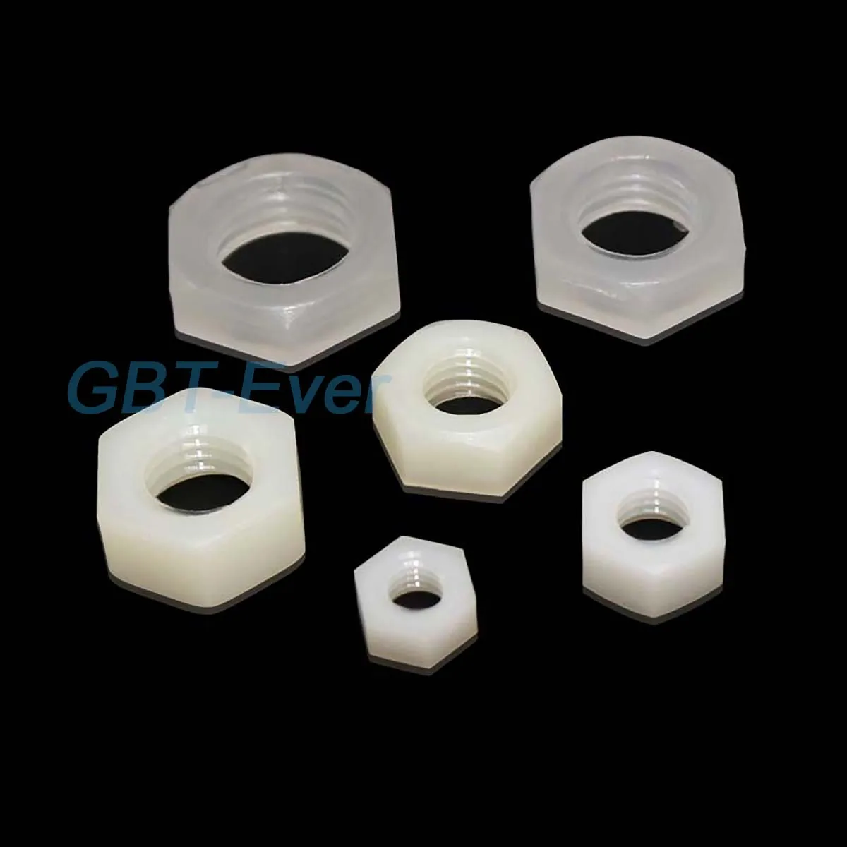 

20Pcs M5 M6 M8 M10 M12 M14 M16 G1/8 G1/4 G3/8 G1/2 Nylon Hex Nuts Hexagon Plastic Nuts Metric Thread Suit For Screws Bolts