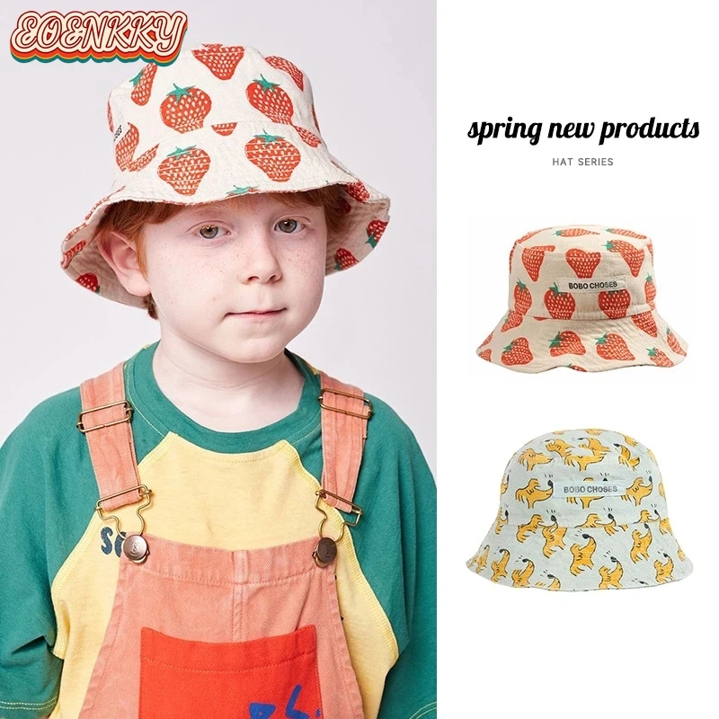 Children's Bo Hat 2022 Spring Summer New Girls Boys Cartoon Strawberry Print Outdoor Sunscreen Fisherman Hat Baby Child Hat
Children's Bo Hat 2022 Spring Summer New Girls Boys Cartoon Strawberry Print Outdoor Sunscreen Fisherman Hat Baby Child Hat
