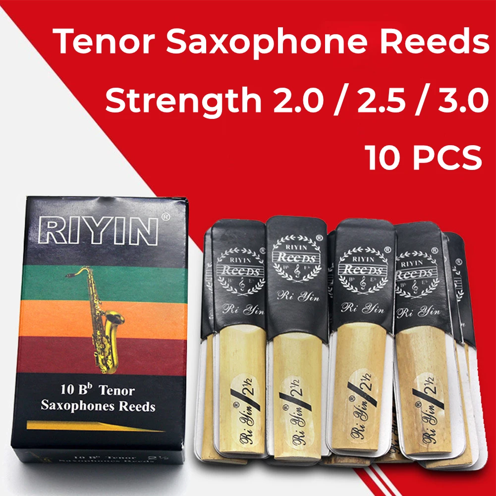 10pcs Bb Tenor Sax Reeds Strength 2/2.5/3 Saxophone Reed Instrument Accessories Parts For Tenor Saxophone High Quality Reeds
10pcs Bb Tenor Sax Reeds Strength 2/2.5/3 Saxophone Reed Instrument Accessories Parts For Tenor Saxophone High Quality Reeds