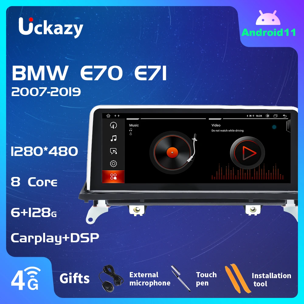 6GB 128GB Android 11 Car Radio For BMW X5 E70 X6 E71 2007-2013 Multimedia Screen Player Original CCC CIC Navigation Stereo 8Core
6GB 128GB Android 11 Car Radio For BMW X5 E70 X6 E71 2007-2013 Multimedia Screen Player Original CCC CIC Navigation Stereo 8Core