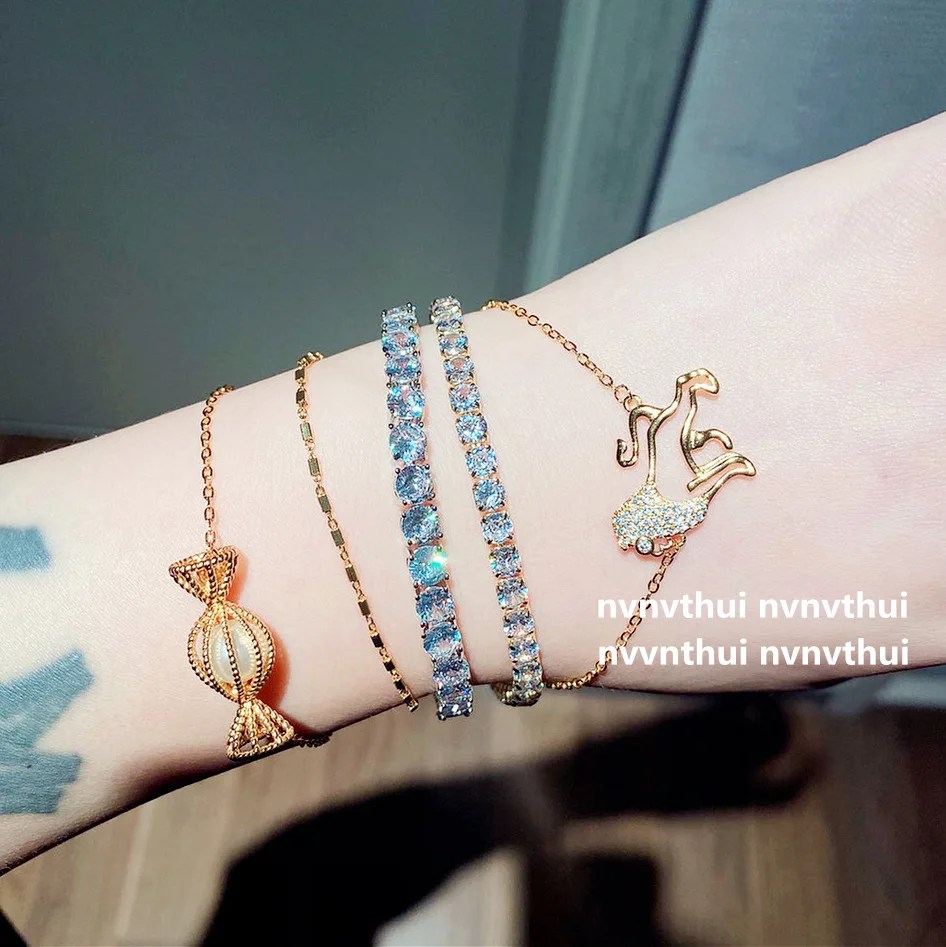 Starry Sky Shiny Full Diamond Bracelet 14K Gold Plated Real Gold Exquisite Three-Dimensional Candy Bracelet Twin Bracelet
Starry Sky Shiny Full Diamond Bracelet 14K Gold Plated Real Gold Exquisite Three-Dimensional Candy Bracelet Twin Bracelet
