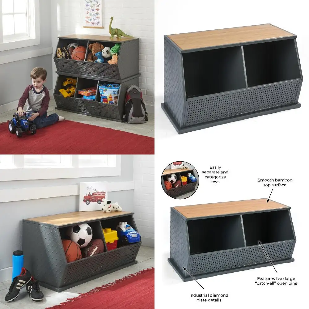 Beautiful, Stackable Charcoal, Natural Metal and Bamboo Storage Bins for an Organized Home Space-Maximizing Home Decor.
Beautiful, Stackable Charcoal, Natural Metal and Bamboo Storage Bins for an Organized Home Space-Maximizing Home Decor.