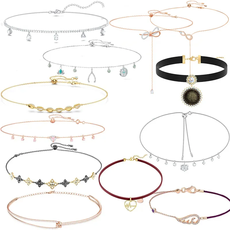 Swa Christmas gifts for new year 2022 Trends Women's jewelry store austrian crystal Jewelry Black collar charm necklace
Swa Christmas gifts for new year 2022 Trends Women's jewelry store austrian crystal Jewelry Black collar charm necklace
