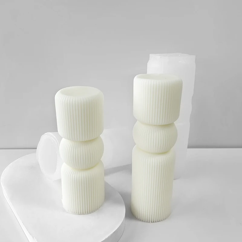 Geometric Cylindrical Scented Candle Silicone Mold DIY Vertical Striped Creative Church Candle Making Supplies Mould
Geometric Cylindrical Scented Candle Silicone Mold DIY Vertical Striped Creative Church Candle Making Supplies Mould