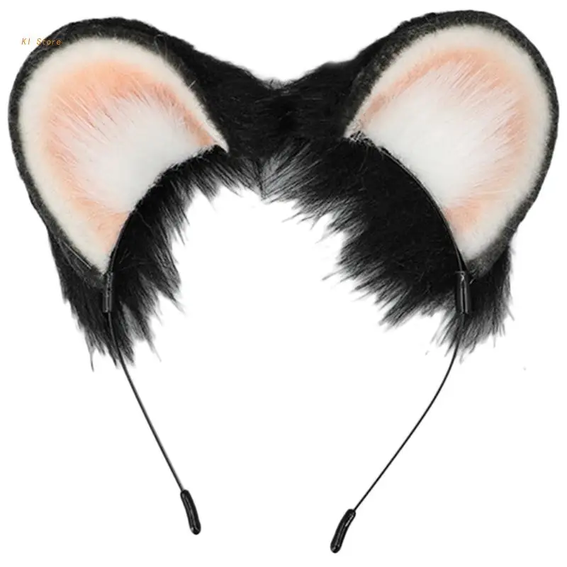 

Cartoon Headband Beast Ear Plush Hairband Animation Costume Party Props Dress Clothing Accessories Novelty Hairhoop