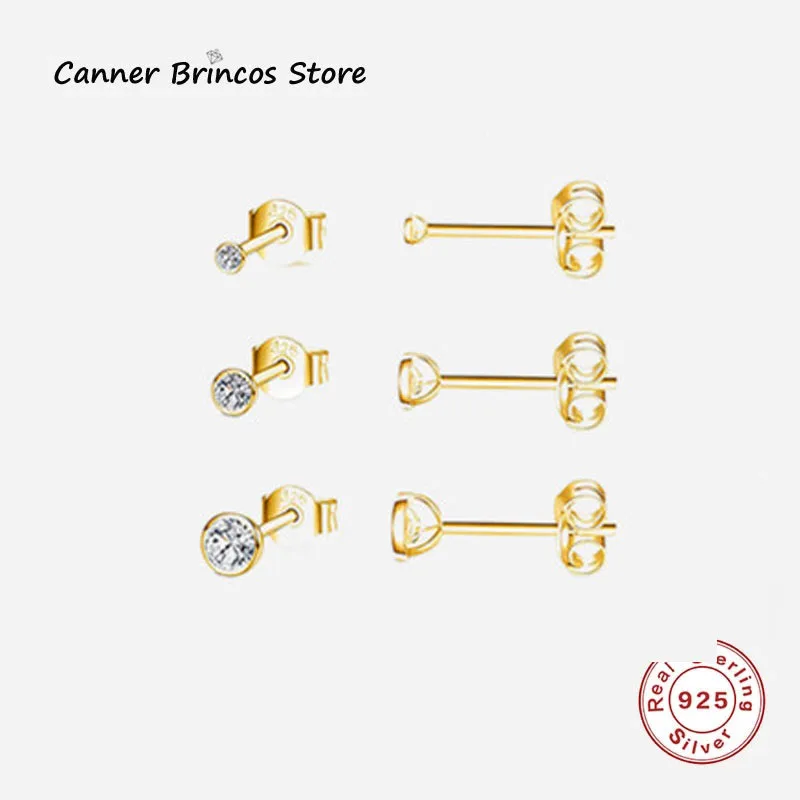CANNER 100% S925 Sterling Silver Ear Bone Piercing Ear Stud Earrings For Women 2021 Girl 18k Gold Plate boucle oreille femme
CANNER 100% S925 Sterling Silver Ear Bone Piercing Ear Stud Earrings For Women 2021 Girl 18k Gold Plate boucle oreille femme