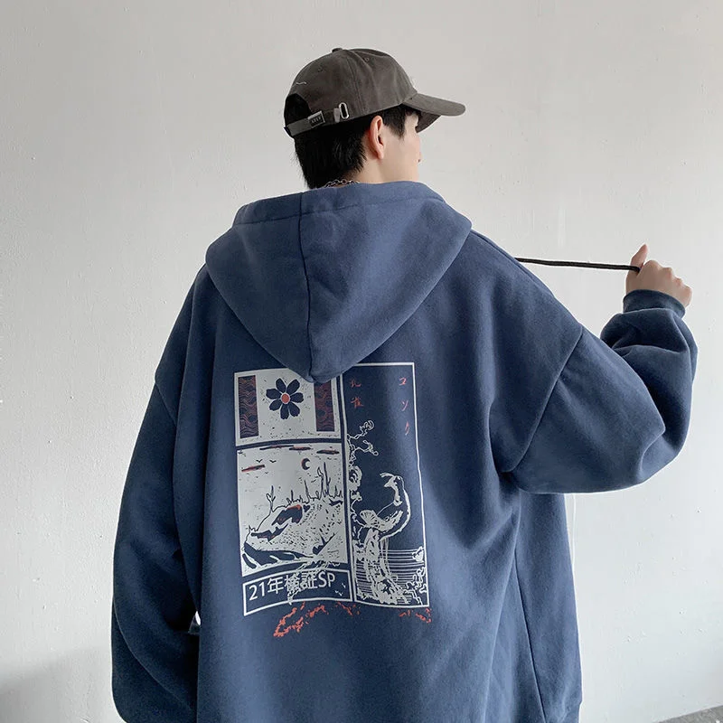 Japanese Style Printed Men Zipper Hoodies Harajuku Casual Cardigan Hooded Coats Autumn Streetwear Male Sweatshirts Unisex 
Japanese Style Printed Men Zipper Hoodies Harajuku Casual Cardigan Hooded Coats Autumn Streetwear Male Sweatshirts Unisex