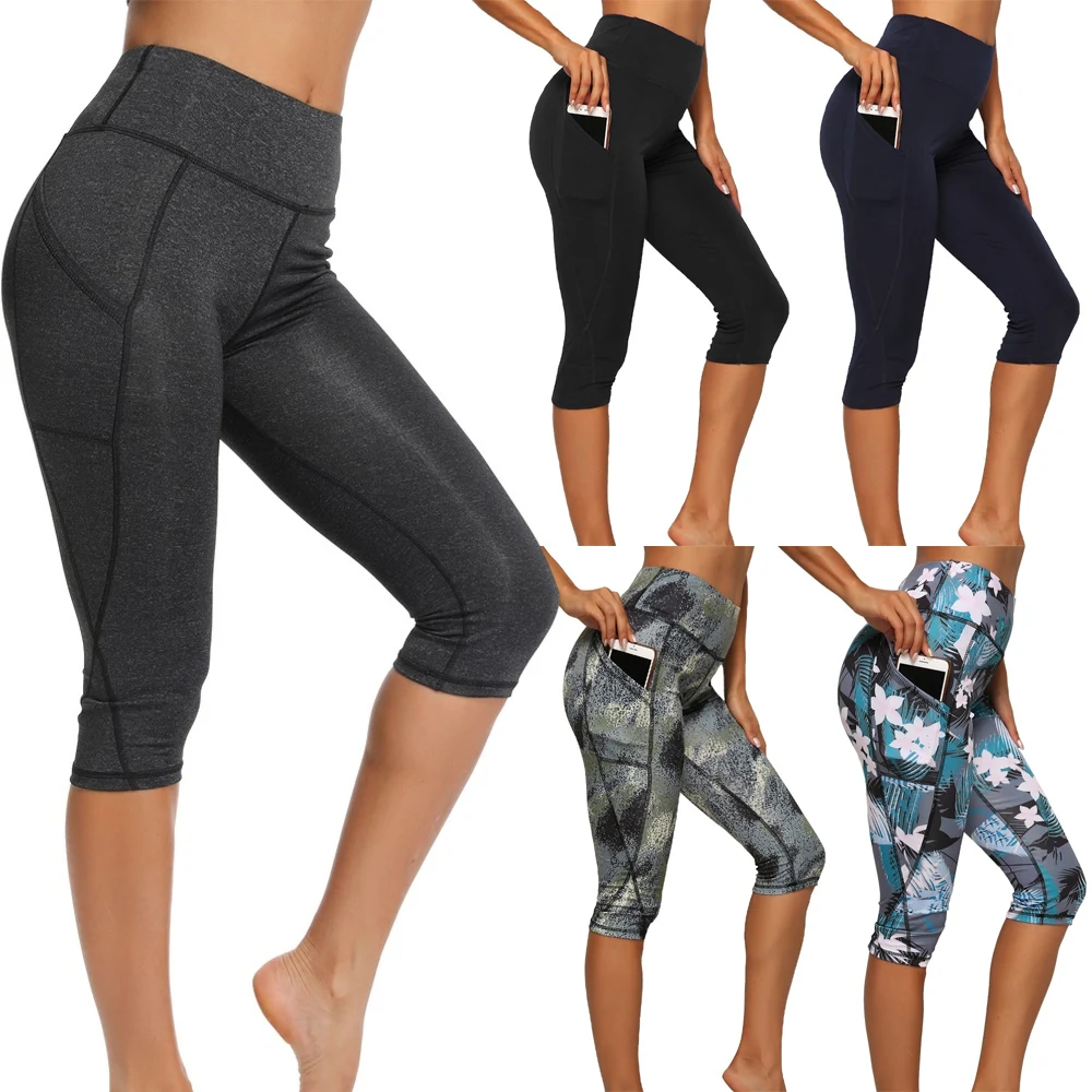 New Casual Women's 3/4 Yoga Pants Gym Fitness Sports Cropped Leggings Pocket Slim Pants Female Solid Color Casual Yoga Pants
New Casual Women's 3/4 Yoga Pants Gym Fitness Sports Cropped Leggings Pocket Slim Pants Female Solid Color Casual Yoga Pants
