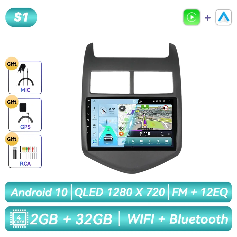 Для Chevrolet Aveo Sonic T300 2011 2012 2013 2014 2015 Автомобильный радиоприемник Android Автомобильный мультимедийный плеер Навигация GPS CarPlay Экран Авто Стерео
Для Chevrolet Aveo Sonic T300 2011 2012 2013 2014 2015 Автомобильный радиоприемник Android Автомобильный мультимедийный плеер Навигация GPS CarPlay Экран Авто Стерео