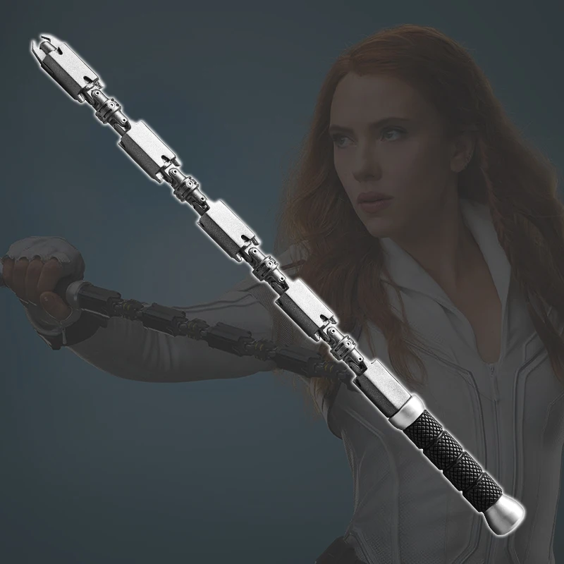 53cm Marvel Black Widow Double Whip Weapon Movie Surrounding Removable Black Widow Weapon Prop New Resin toys for children
53cm Marvel Black Widow Double Whip Weapon Movie Surrounding Removable Black Widow Weapon Prop New Resin toys for children