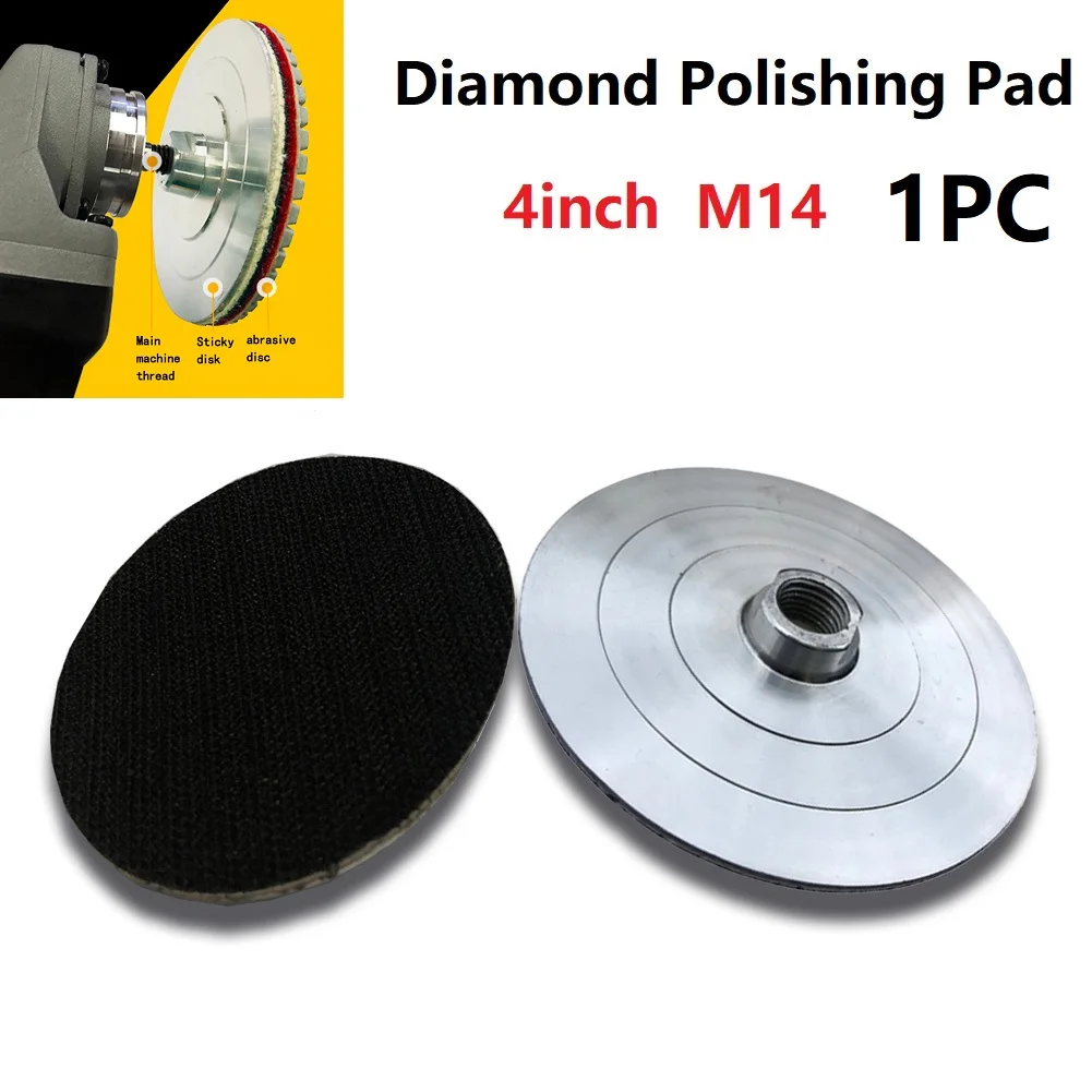 1Pc Backer Pad 100mm For Diamond Polishing Pad Aluminum Based Backing Holder M14 Polish Wheel Holder Pad Back Up Pad Power Tool
1Pc Backer Pad 100mm For Diamond Polishing Pad Aluminum Based Backing Holder M14 Polish Wheel Holder Pad Back Up Pad Power Tool