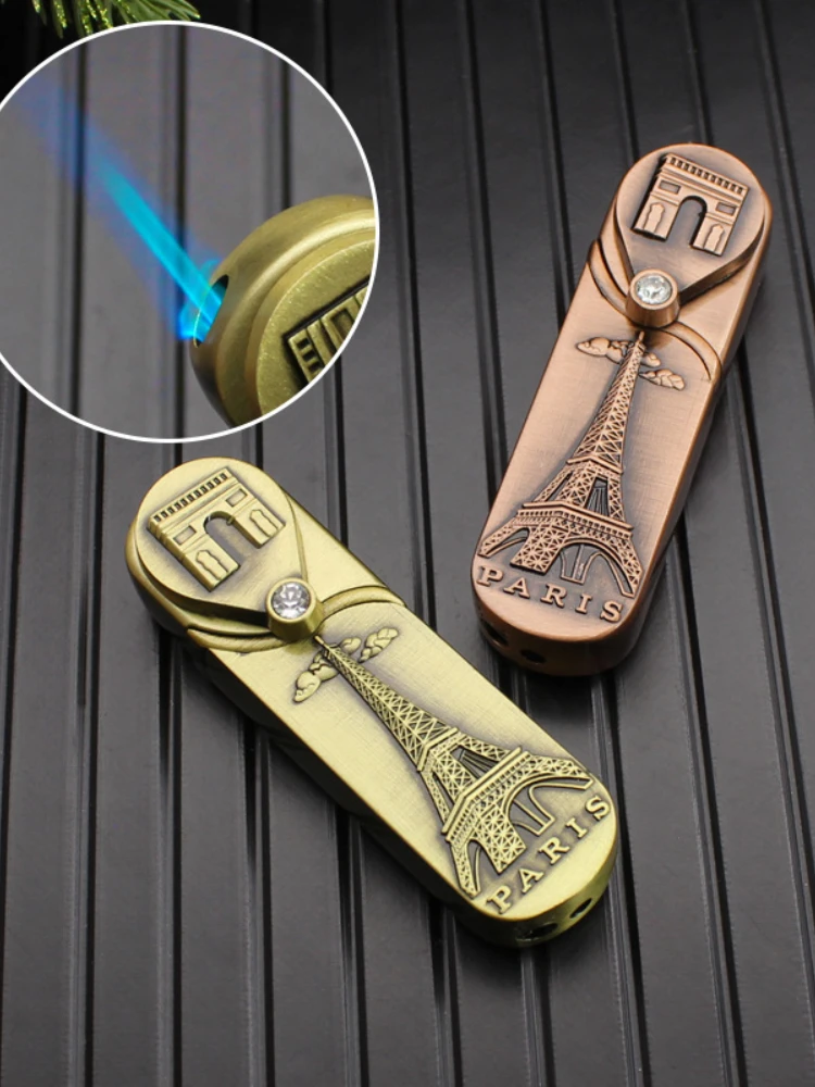 GH181 new embossed iron tower diamond rotary ignition lighter gas direct wind proof lighter cigarette accessories gift
GH181 new embossed iron tower diamond rotary ignition lighter gas direct wind proof lighter cigarette accessories gift