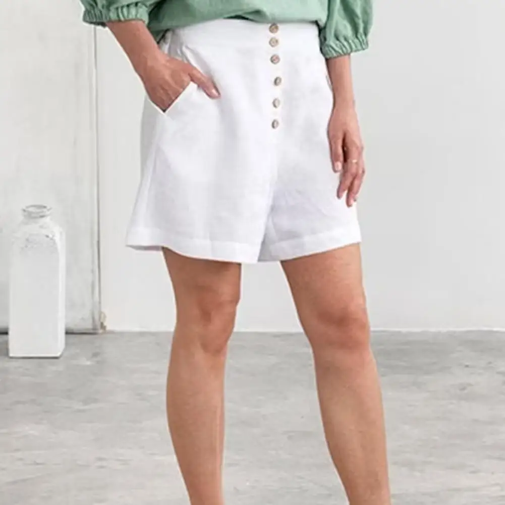 Summer Women Shorts Multi Button Loose Type Simple Casual Mid Waist Firm Stitching Women Pants
Summer Women Shorts Multi Button Loose Type Simple Casual Mid Waist Firm Stitching Women Pants