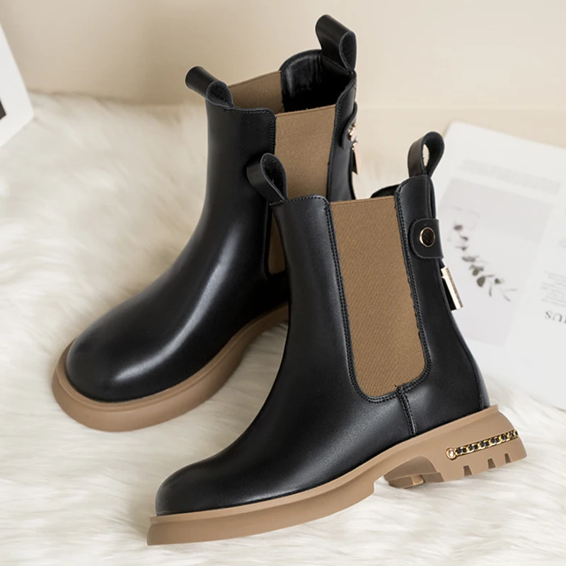 Women Winter Ankle Chain Chelsea Boots Flats Shoes New Brand 2022 Fashion Platform Casual Shoes Gladiator Motorcycle Snow Botas
Women Winter Ankle Chain Chelsea Boots Flats Shoes New Brand 2022 Fashion Platform Casual Shoes Gladiator Motorcycle Snow Botas