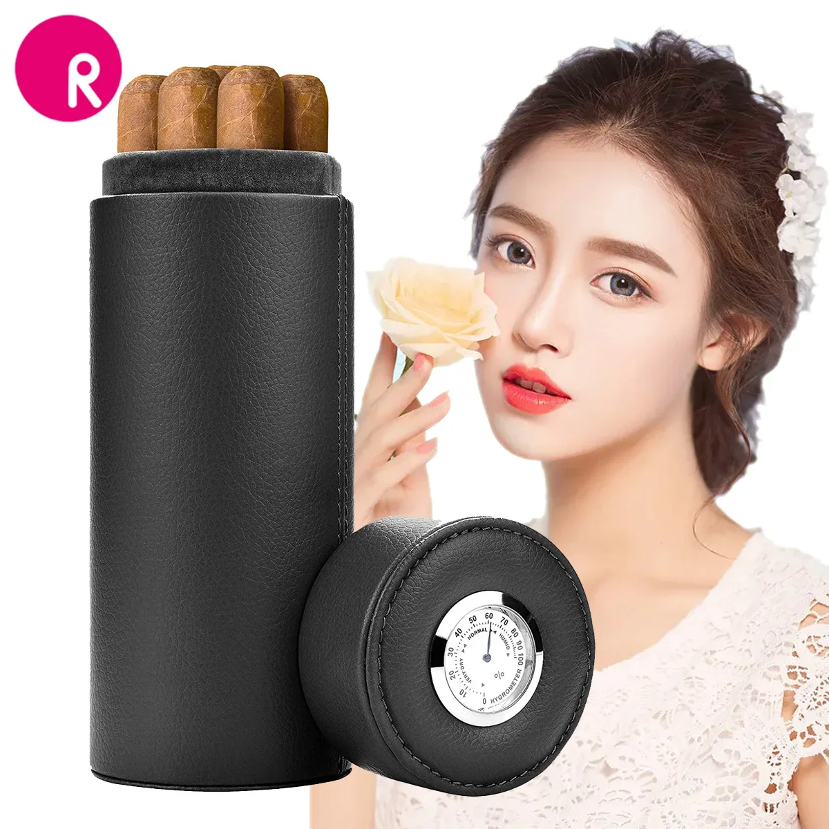 Дорожный Чехол для сигар COHIBA, черный кожаный чехол для сигар и лампочек, внутренний увлажнитель с длинным гигрометром, зажигалка
Дорожный Чехол для сигар COHIBA, черный кожаный чехол для сигар и лампочек, внутренний увлажнитель с длинным гигрометром, зажигалка