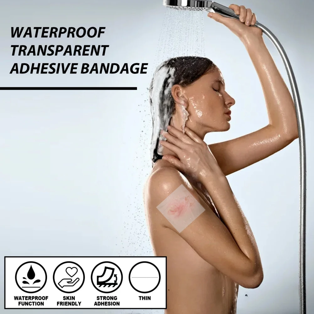 Waterproof Transparent Adhesive Bandage Elasticity Sweatproof Band Aid Protect the Wound for Shower Swimming Sports Portable
Waterproof Transparent Adhesive Bandage Elasticity Sweatproof Band Aid Protect the Wound for Shower Swimming Sports Portable