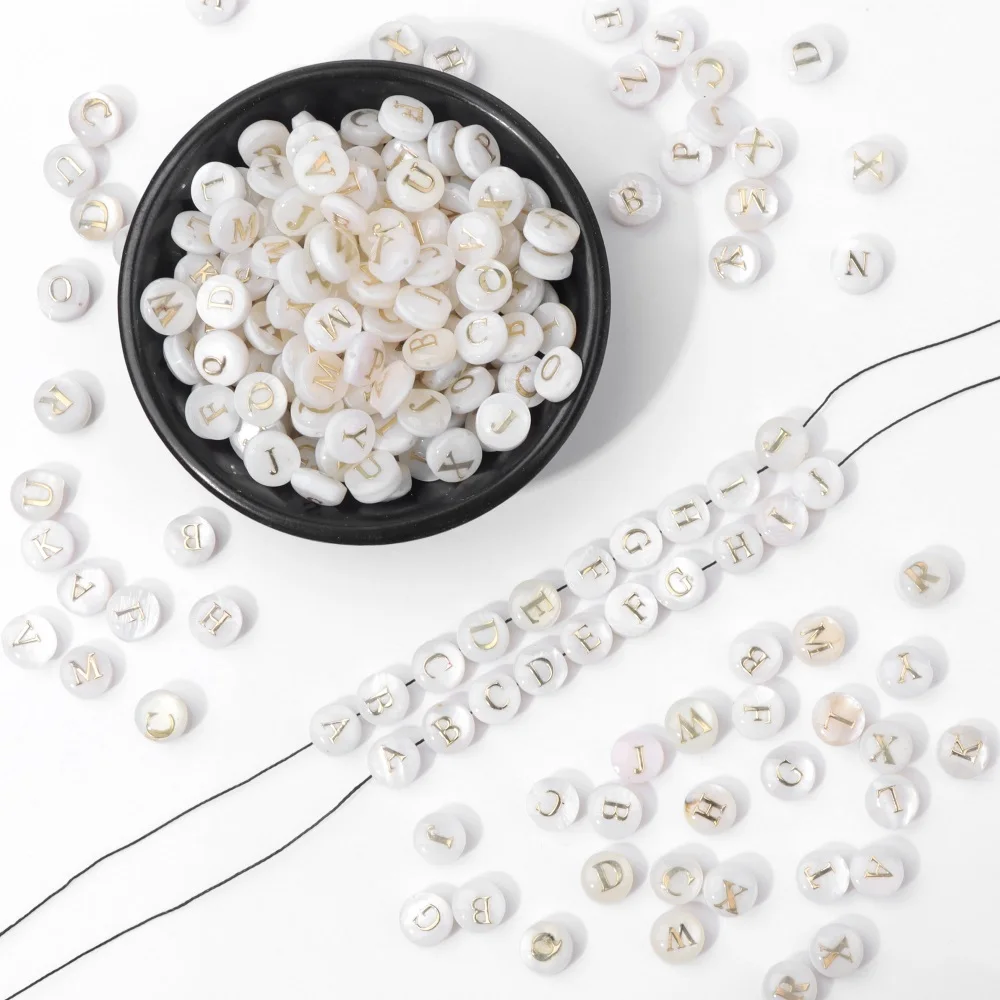 8mm Natural Letter Round Shell Beads Letter Mother Of Pearl Bead 26 Letter A-Z Initial Letter Shell Beads for Jewelry Making
8mm Natural Letter Round Shell Beads Letter Mother Of Pearl Bead 26 Letter A-Z Initial Letter Shell Beads for Jewelry Making