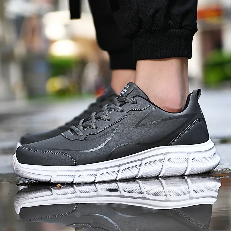 Men Sneakers Leather Casual Shoes Fashion Summer Lac-up Mens Trainers Lightweight Vulcanize Big Size 48 Shoes Walking Sneakers
Men Sneakers Leather Casual Shoes Fashion Summer Lac-up Mens Trainers Lightweight Vulcanize Big Size 48 Shoes Walking Sneakers