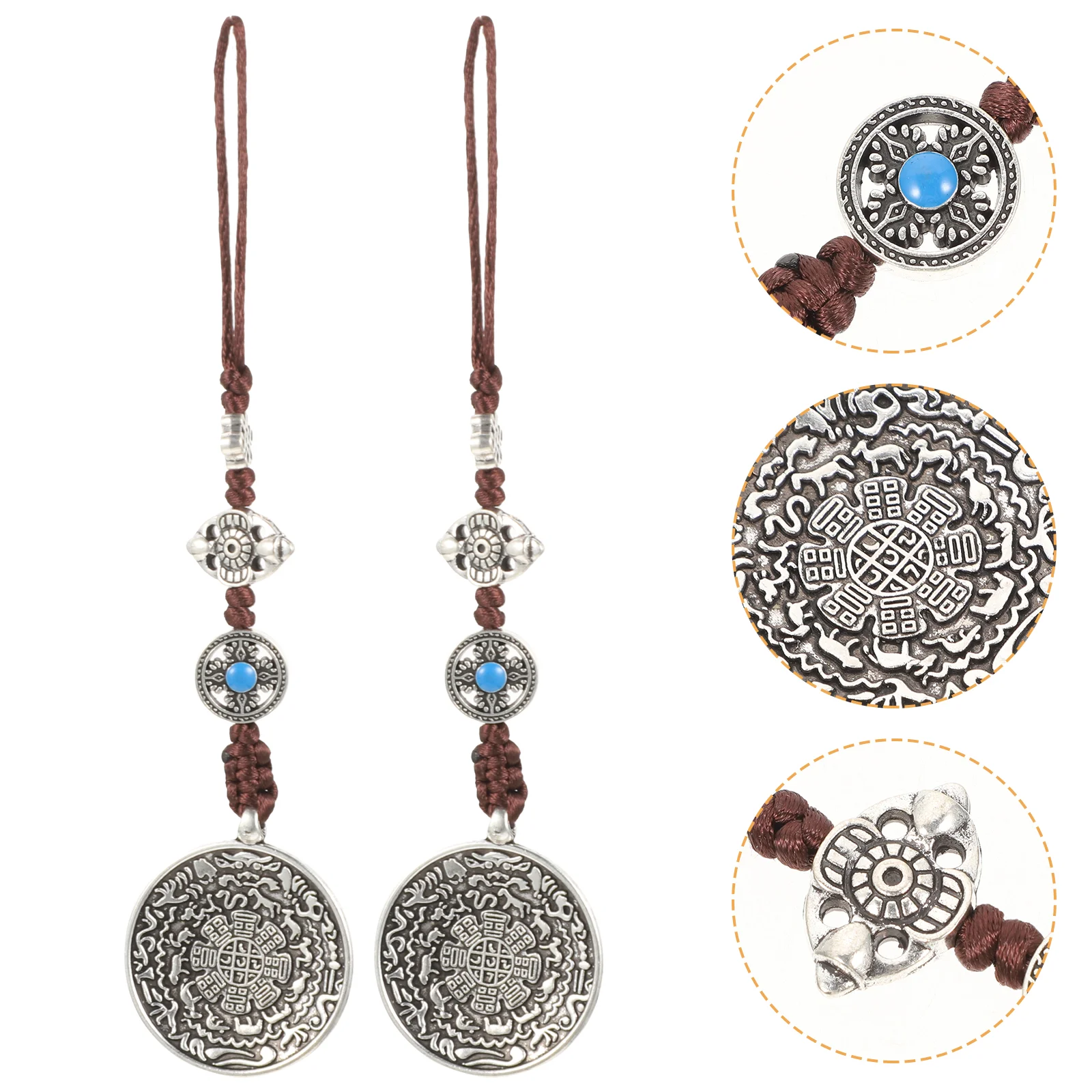 2 Pcs Mirror Pendant Necklace Men Tibetan Pendant Necklace Vintage Hanging Ornament Festival Necklace Alloy Retro Necklace Man
2 Pcs Mirror Pendant Necklace Men Tibetan Pendant Necklace Vintage Hanging Ornament Festival Necklace Alloy Retro Necklace Man