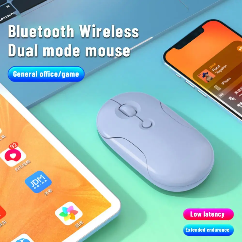 Rechargeable Portable Mouse 1600dpi Adjustable 2.4g Usb Gamer Mice Charging Bluetooth Wireless Mouse PC Accessories Mute Mice 
Rechargeable Portable Mouse 1600dpi Adjustable 2.4g Usb Gamer Mice Charging Bluetooth Wireless Mouse PC Accessories Mute Mice