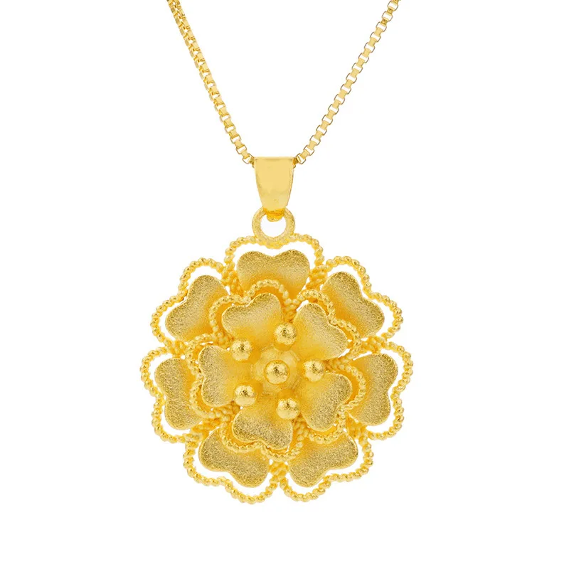 Trendy Luxury Flower Necklaces Pendant For Woman Real Gold Necklace Fine Pendant Necklace Female 2019 Gold Wedding Jewelry
Trendy Luxury Flower Necklaces Pendant For Woman Real Gold Necklace Fine Pendant Necklace Female 2019 Gold Wedding Jewelry