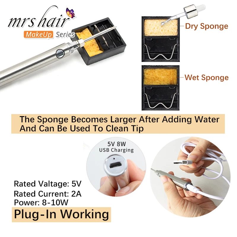 Tape Hair Glue Remover Pen Electric Flat Soldering Tape Remover Pen For Hair Extensions Temperature Adjustable No Battery 5V 2A
Tape Hair Glue Remover Pen Electric Flat Soldering Tape Remover Pen For Hair Extensions Temperature Adjustable No Battery 5V 2A
