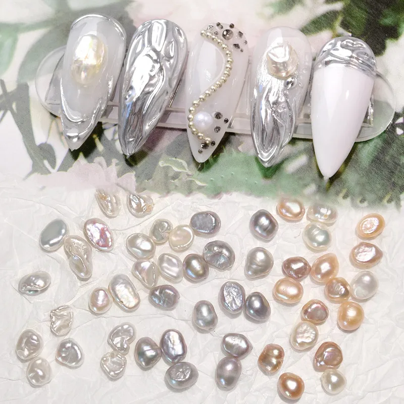 10pcs 3D Natural Pearls Nail Art Decorations Irregular Freshwater Pearl Ornaments Elegant Jewelry Charming Manicure Accessories
10pcs 3D Natural Pearls Nail Art Decorations Irregular Freshwater Pearl Ornaments Elegant Jewelry Charming Manicure Accessories