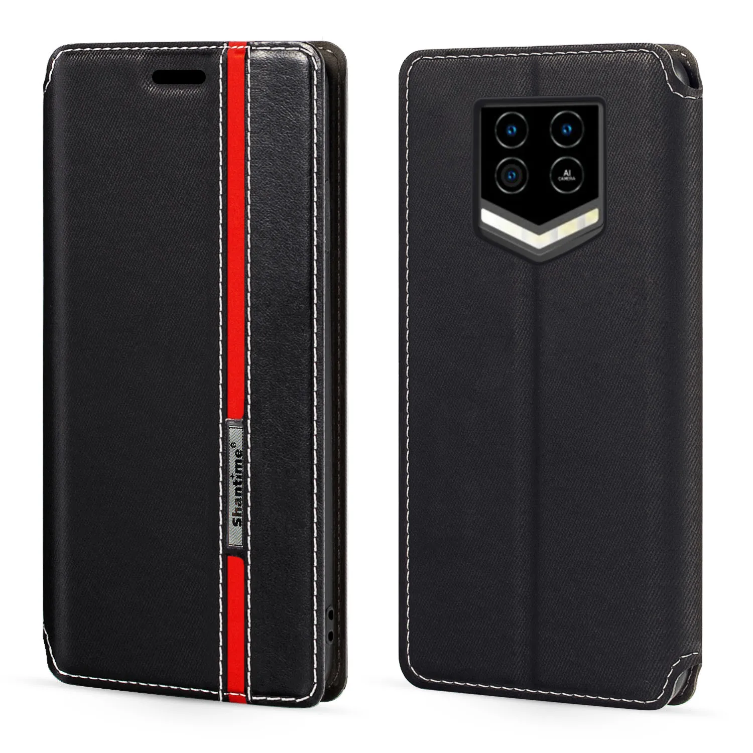 

For Oukitel WP15 Oukitel WP15S Case Fashion Multicolor Magnetic Closure Leather Flip Case Cover with Card Holder 6.52 inches