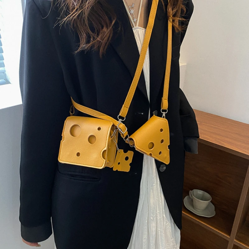 Women's Crossbody Shoulder Bag Triangle and Square Cheese Shaped Mini PU Leather Bags Cute Earphone Lipstick Purses Handbags
Women's Crossbody Shoulder Bag Triangle and Square Cheese Shaped Mini PU Leather Bags Cute Earphone Lipstick Purses Handbags