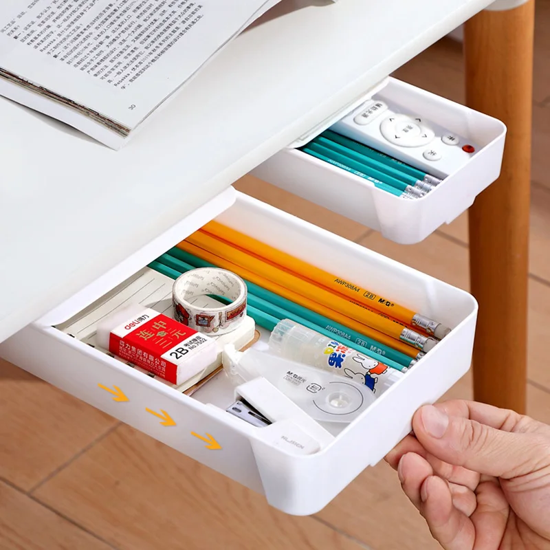Under Desk Drawer Organizer invisible storage box self-Adhesive Stationary Container Bedroom Desk Sundry Organizer Makeup holder
Under Desk Drawer Organizer invisible storage box self-Adhesive Stationary Container Bedroom Desk Sundry Organizer Makeup holder
