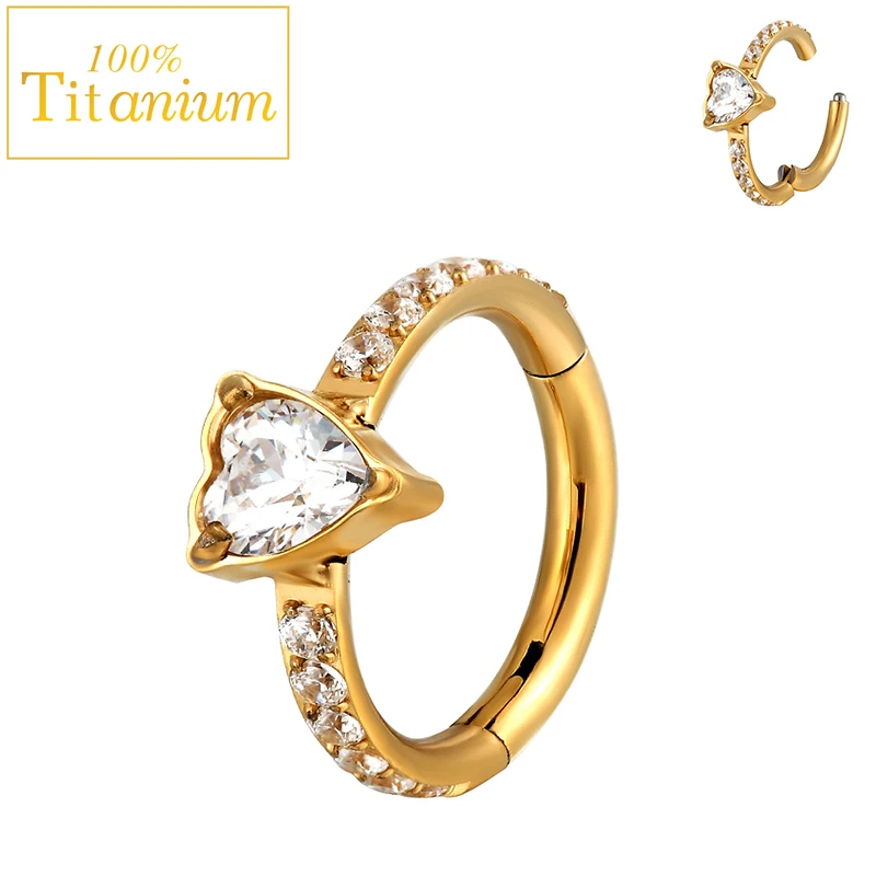 F136 Titanium Zircon Nose Hoops Hinged Segment Clicker Septum Piercing Earrings Daith Conch Tragus Helix Ear Rings Body Jewelry
F136 Titanium Zircon Nose Hoops Hinged Segment Clicker Septum Piercing Earrings Daith Conch Tragus Helix Ear Rings Body Jewelry