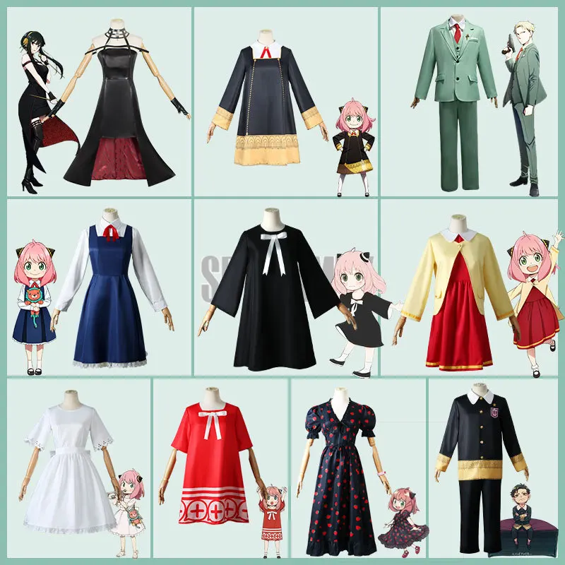 Anime Spy X Family Cos Clothes Princess Anya Forger Loid Yor Forger Cosplay Costume Skirt Toy Gift
Anime Spy X Family Cos Clothes Princess Anya Forger Loid Yor Forger Cosplay Costume Skirt Toy Gift