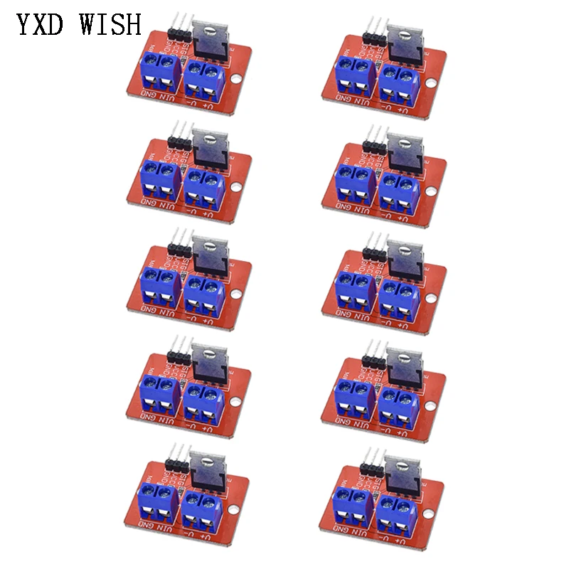 10pcs IRF520 Mosfet Driver Module For Arduino MCU ARM For Raspberry Pi 3.3v-5V IRF520 Power MOS Driver Module PWM Dimming LED
10pcs IRF520 Mosfet Driver Module For Arduino MCU ARM For Raspberry Pi 3.3v-5V IRF520 Power MOS Driver Module PWM Dimming LED