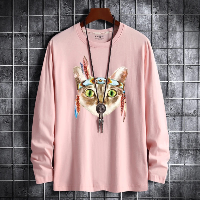 Long-Sleeve T-Shirts Men Print Cotton Tees Round-Neck Loose Soft TShirts Plus Size 4XL 5XL 6XL
Long-Sleeve T-Shirts Men Print Cotton Tees Round-Neck Loose Soft TShirts Plus Size 4XL 5XL 6XL