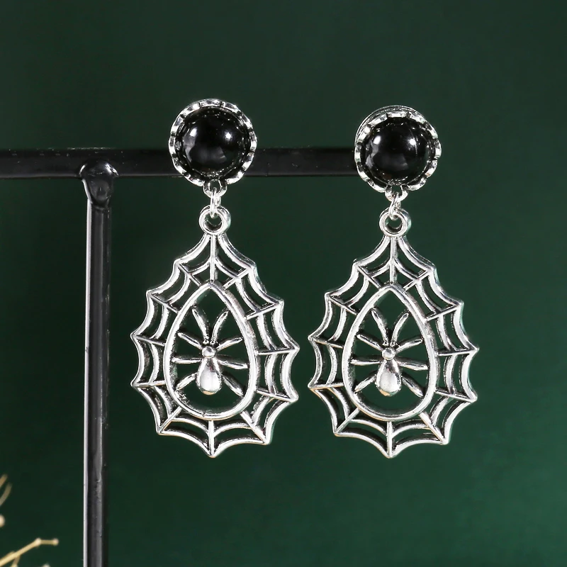 Women's Handmade Antique Metal Earrings, Black Agate Pendant Earrings, Bohemian Animal Jewelry
Women's Handmade Antique Metal Earrings, Black Agate Pendant Earrings, Bohemian Animal Jewelry