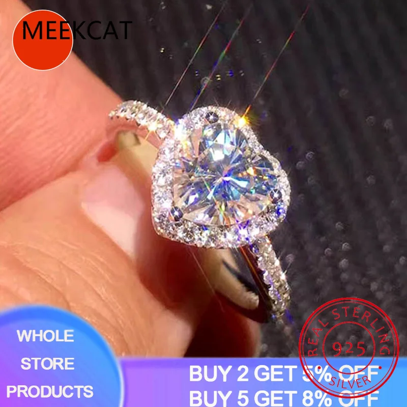 Romantic Sweet 925 Solid Silver Heart Shaped Wedding Ring for Woman Female Statement Engagement Party Jewelry Dropshipping R099
Romantic Sweet 925 Solid Silver Heart Shaped Wedding Ring for Woman Female Statement Engagement Party Jewelry Dropshipping R099