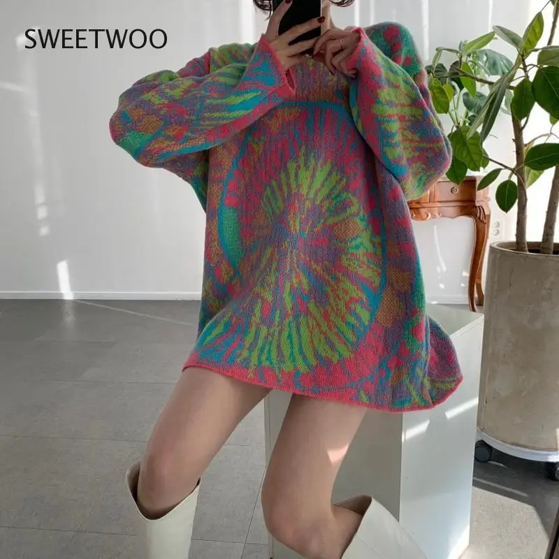 2022 New Women Loose Sweater Korea Chic Autumn Winter O-neck Pullover Loose Jacquard Design Casual Versatile Midi Knit Pullover
2022 New Women Loose Sweater Korea Chic Autumn Winter O-neck Pullover Loose Jacquard Design Casual Versatile Midi Knit Pullover
