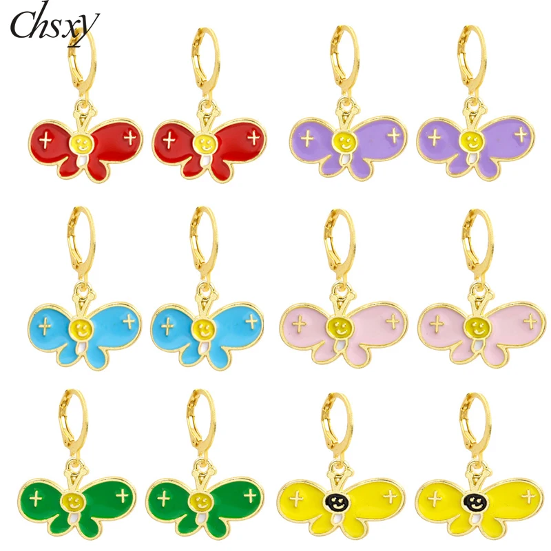 Colorful Enamel Butterfly Charms Drop Earrings for Girl Fashion Cute Dangle Earring for Women Holiday Pendant Party Jewelry Gift
Colorful Enamel Butterfly Charms Drop Earrings for Girl Fashion Cute Dangle Earring for Women Holiday Pendant Party Jewelry Gift