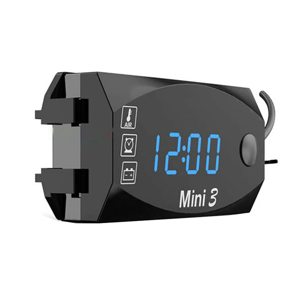 Motorcycle Clock Voltage Thermometer Voltmeter 3-In-1 LED DC 6V-30V Waterproof Acrylic Motorcycle Accessories High Quality
Motorcycle Clock Voltage Thermometer Voltmeter 3-In-1 LED DC 6V-30V Waterproof Acrylic Motorcycle Accessories High Quality
