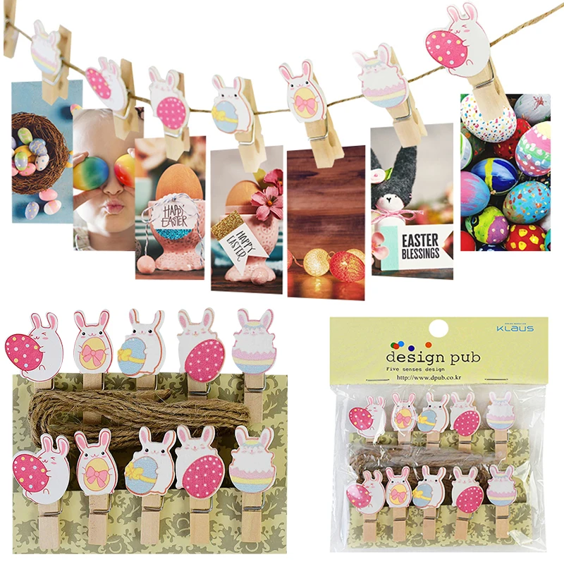 10pcs Easter Wood Clips Bunny Egg Mini Wooden Photo Frame Paper Peg Craft Clips Easter Ornaments Decorations for Home Kids Gifts
10pcs Easter Wood Clips Bunny Egg Mini Wooden Photo Frame Paper Peg Craft Clips Easter Ornaments Decorations for Home Kids Gifts
