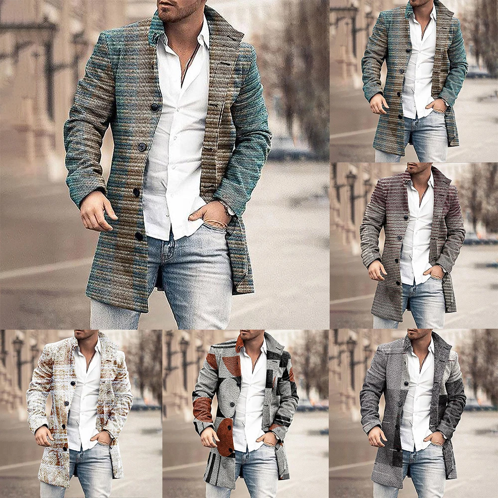 Men Retro Coat Trench Coat Mens Woolen Lapel Collar Mid-length Coat Casual Coat Mens Clothing Business Formal Jacket Blazer Coat
Men Retro Coat Trench Coat Mens Woolen Lapel Collar Mid-length Coat Casual Coat Mens Clothing Business Formal Jacket Blazer Coat