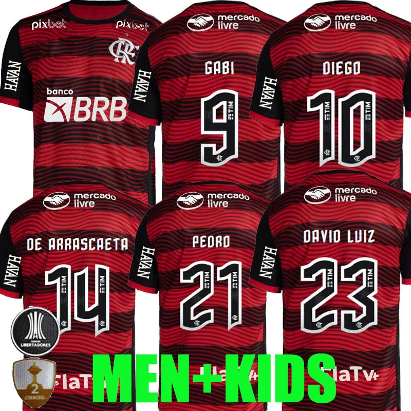 

Flamengo soccer jerseys 22 23 David Luiz DIEGO E.RIBEIRO GABI football shirts MEN WOMEN KIDS Thiago PEDRO DE football shirts