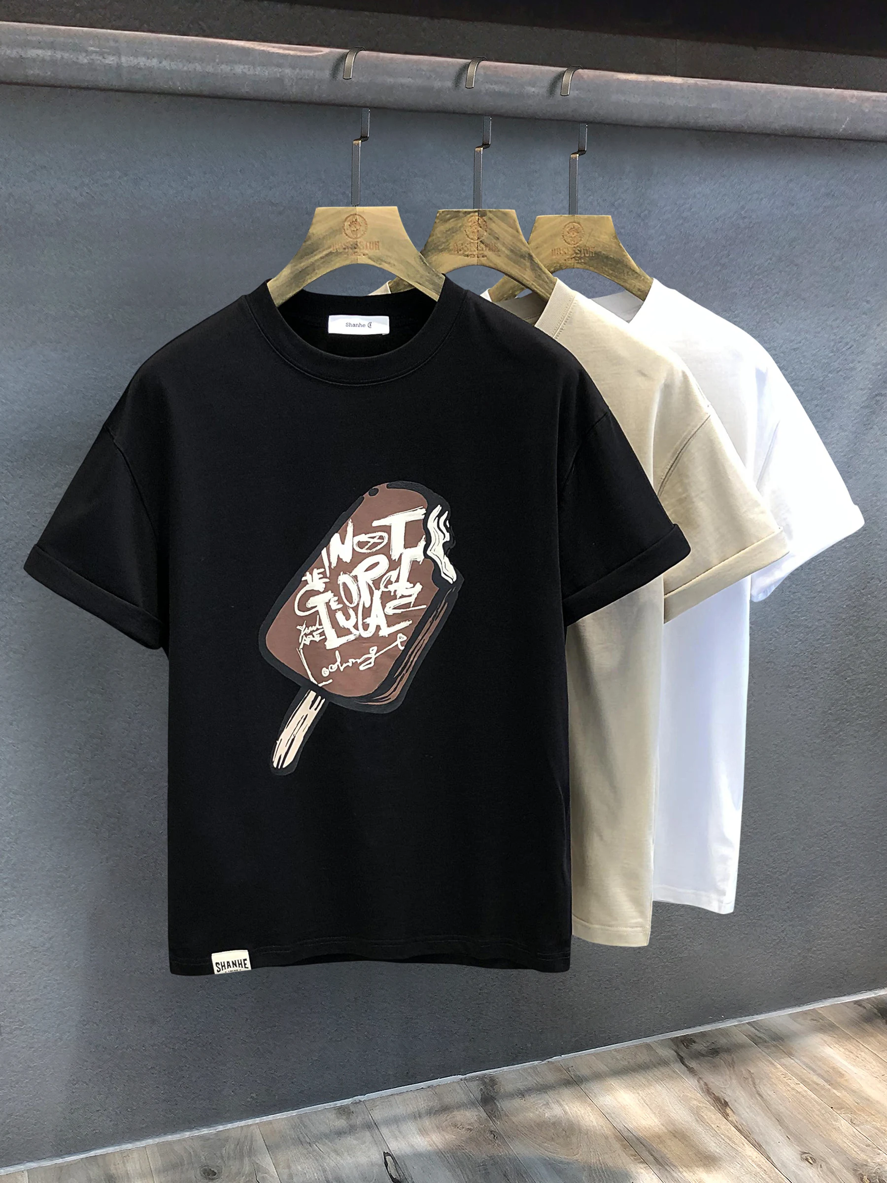 Футболка мужская хлопковая с принтом мороженого, милая дышащая уличная одежда в стиле Харадзюку, топ, подарок, бесплатная доставка
Футболка мужская хлопковая с принтом мороженого, милая дышащая уличная одежда в стиле Харадзюку, топ, подарок, бесплатная доставка