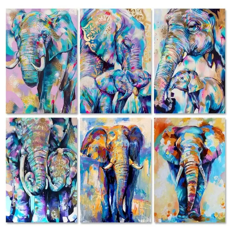 Oil Painting By Numbers Colour Elephant Animal 60x75cm Frame Picture By Number HandPainted Unique Gift Home Decorations
Oil Painting By Numbers Colour Elephant Animal 60x75cm Frame Picture By Number HandPainted Unique Gift Home Decorations