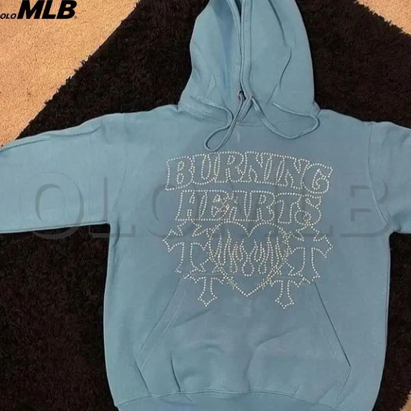 Y2K Blue Rhinestone Hoodie Cross graphics Men gothic Sweatshirt Sport Pullover grunge Gothic Long Sleeve Oversized hoodie jacket
Y2K Blue Rhinestone Hoodie Cross graphics Men gothic Sweatshirt Sport Pullover grunge Gothic Long Sleeve Oversized hoodie jacket