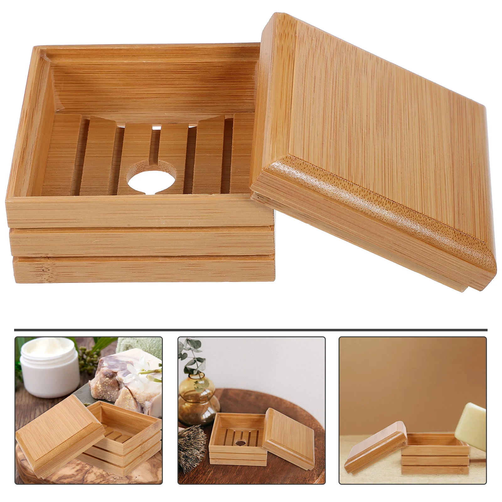 Soap Storage Holder Soap Tray For Bathroom Wood Draining Soap Tray Lidded Soap Storage Dish
Soap Storage Holder Soap Tray For Bathroom Wood Draining Soap Tray Lidded Soap Storage Dish