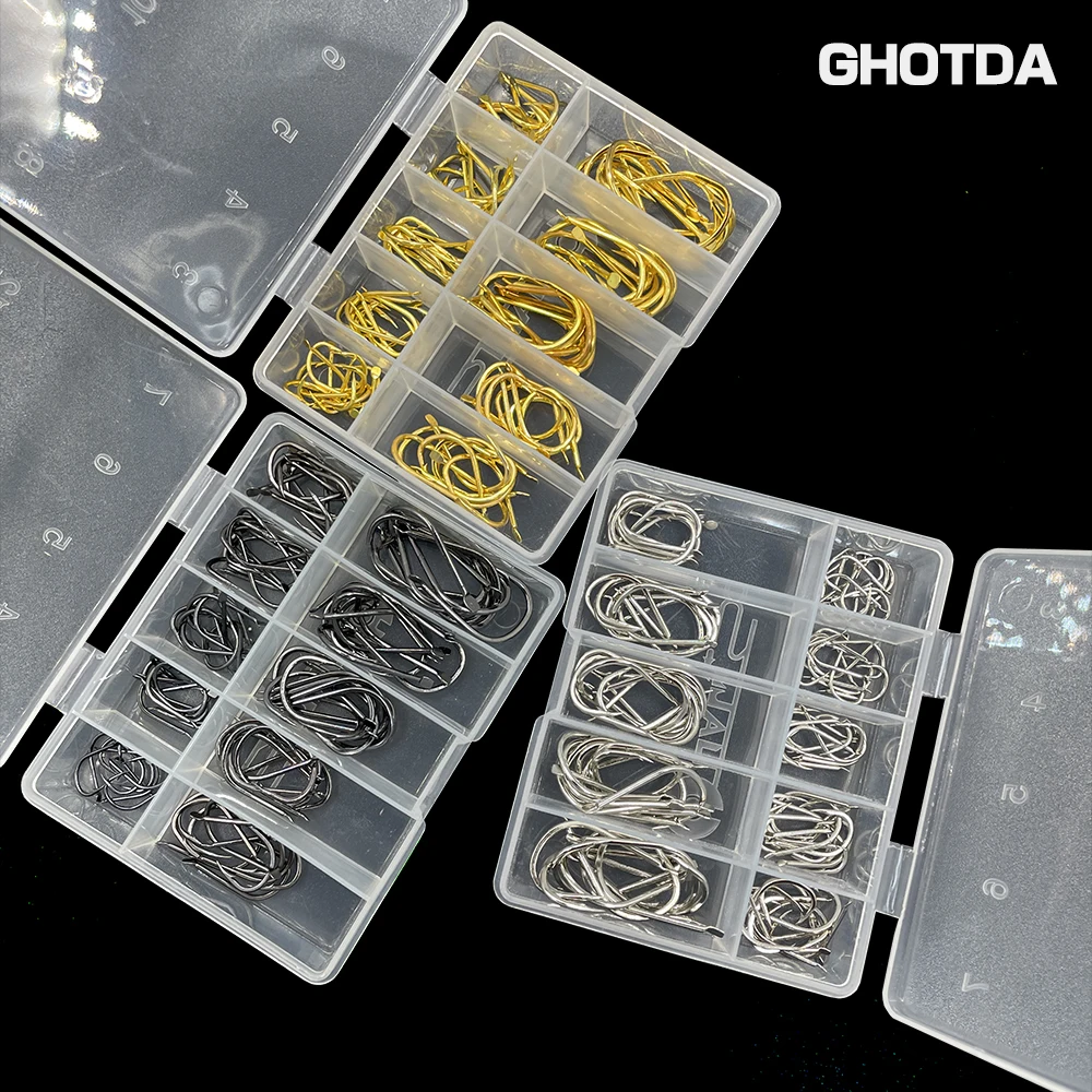 100PCS Fly Tying Hook Reversed Barbed Fish Hook Flat Shank Fly Hook Scud Shrimp Grubs Pupae San Juan Worms and Nymphs
100PCS Fly Tying Hook Reversed Barbed Fish Hook Flat Shank Fly Hook Scud Shrimp Grubs Pupae San Juan Worms and Nymphs